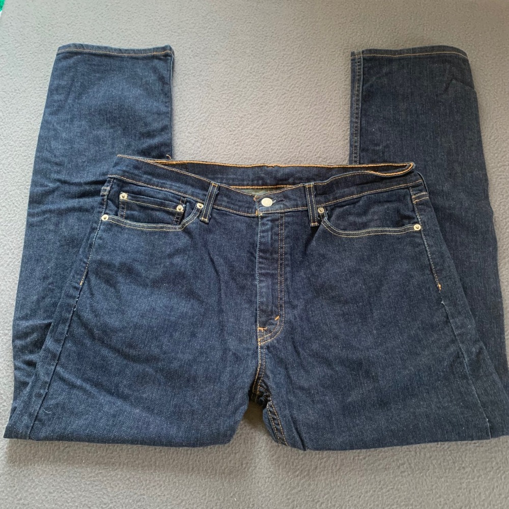 Levi's 513 Slim Straight Blue Denim Jeans Men's Size 36x30 Ranch Cowboy Farm
